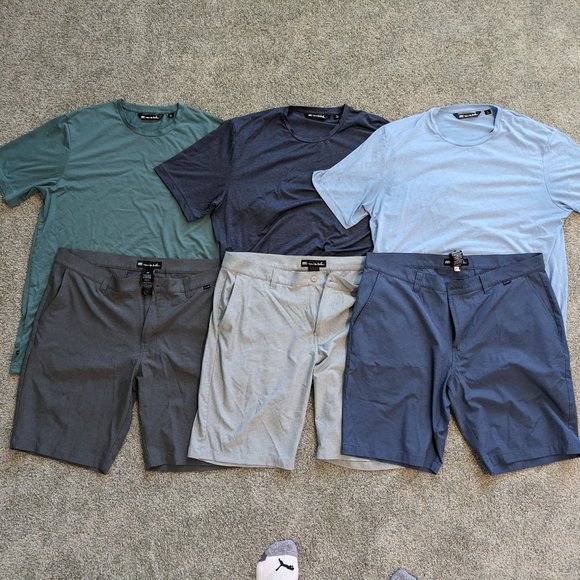 Travis Mathew shirt & short sets (x3) - Picture 1 of 1